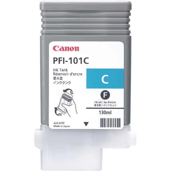 Original Canon 0884B001 / PFI101C Ink cartridge cyan