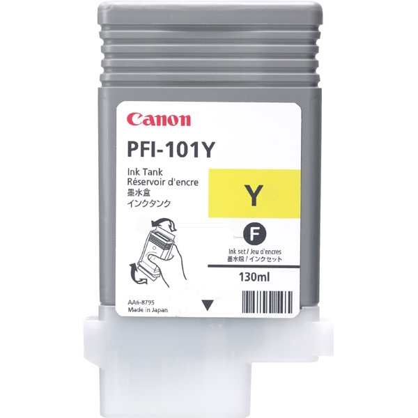 Original Canon 0886B001 / PFI101Y Ink cartridge yellow