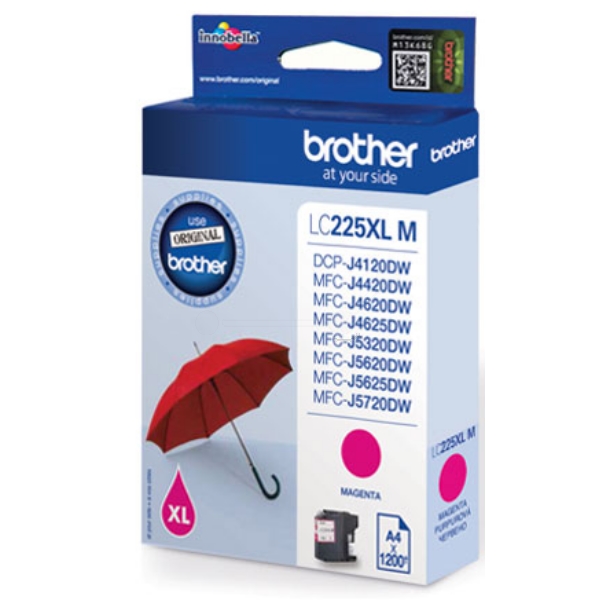 Original Brother LC225XLMBP Tintenpatrone magenta 