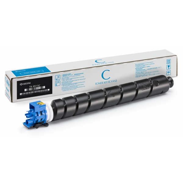 Original Kyocera 1T02NDCNL0 / TK-8515 C Toner cyan, 20.000 Seiten, 0,66 Cent pro Seite - ersetzt Kyocera 1T02NDCNL0 / TK8515C Tonerkartusche