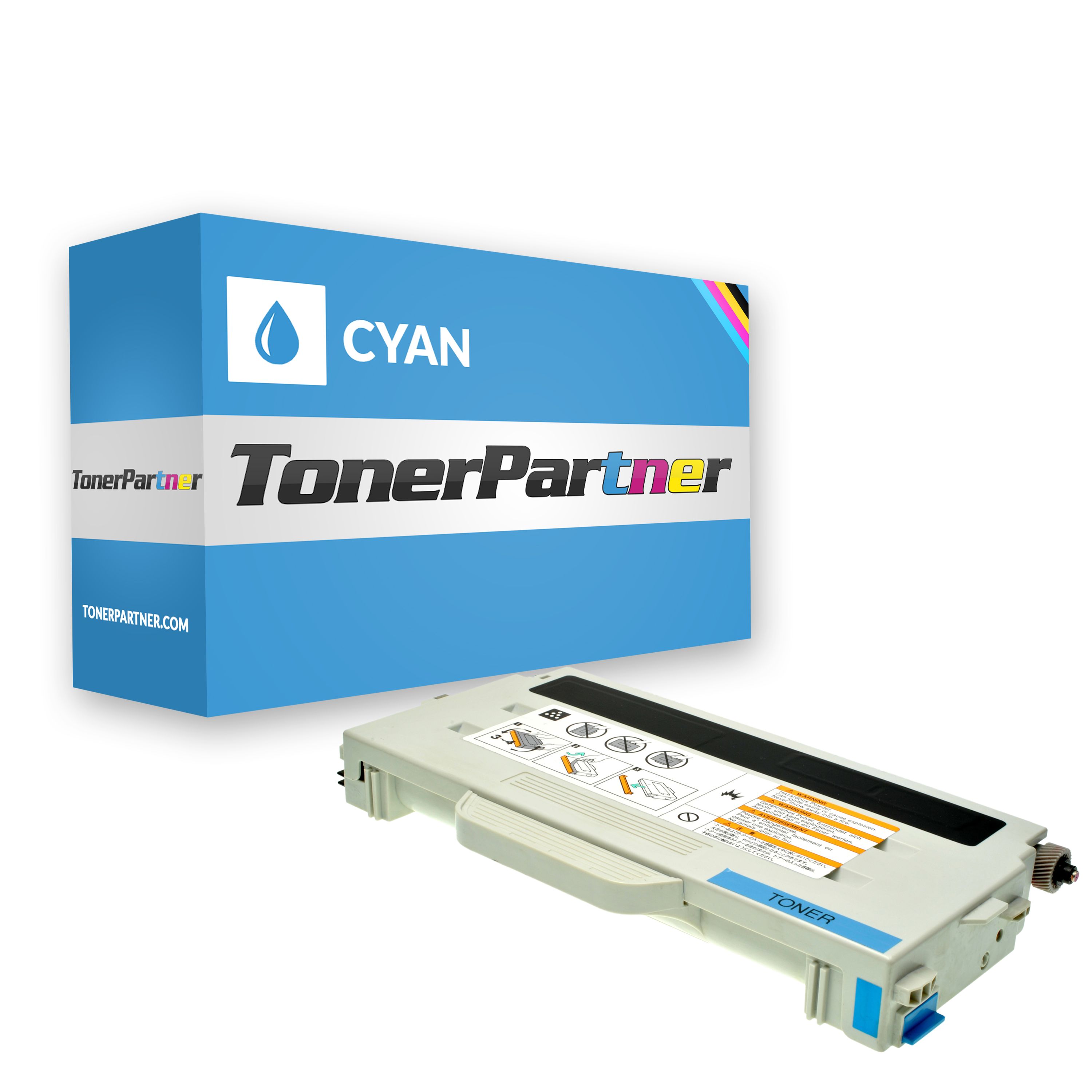 Kompatibel zu Brother TN-04 C Toner cyan, 6.600 Seiten, 0,96 Cent pro Seite - ersetzt Brother TN04C Tonerkartusche von TonerPartner