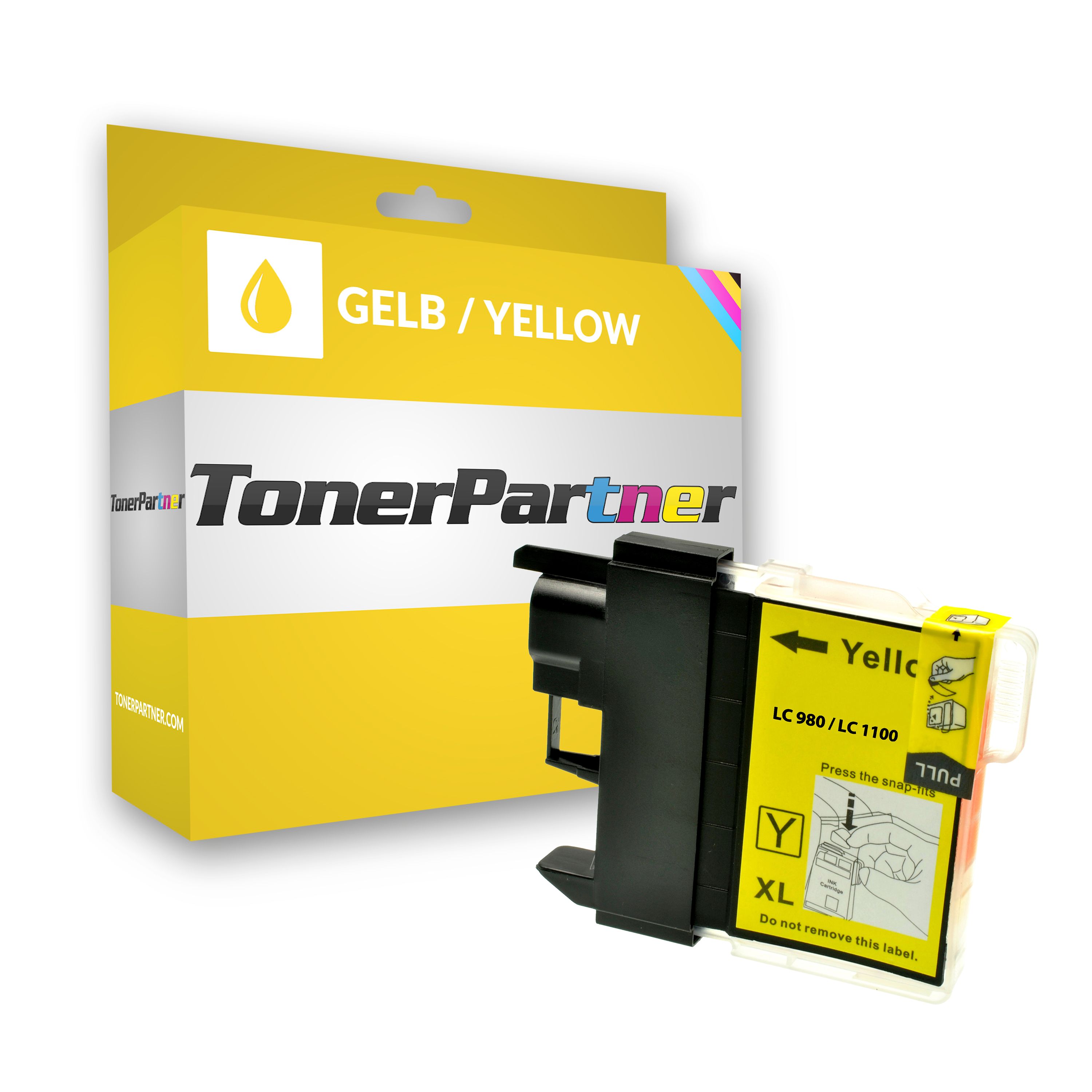 Compatible to Brother LC980Y Ink cartridge yellow