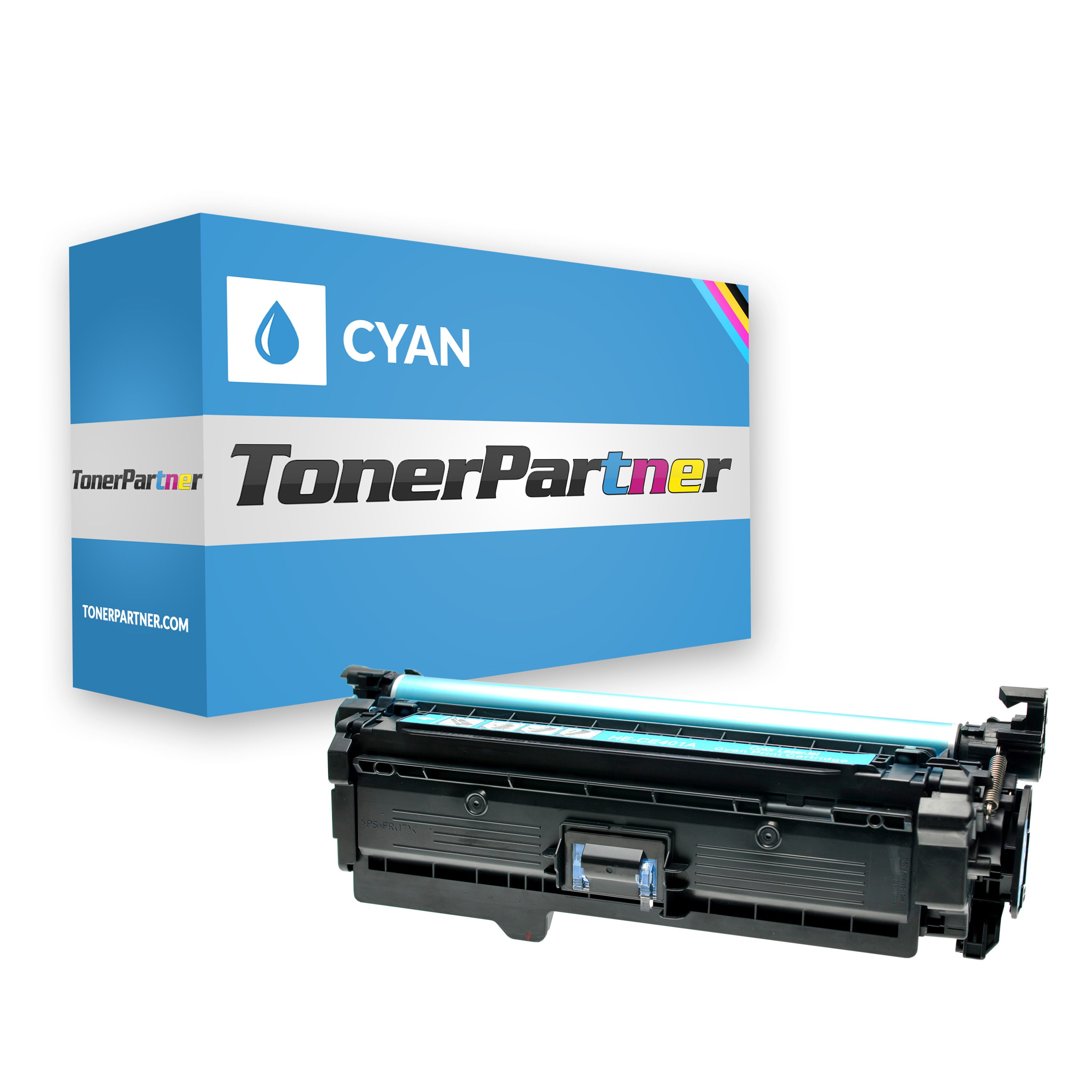 HP CE401A Toner cyan kompatibel günstig kaufen – TonerPartner.de