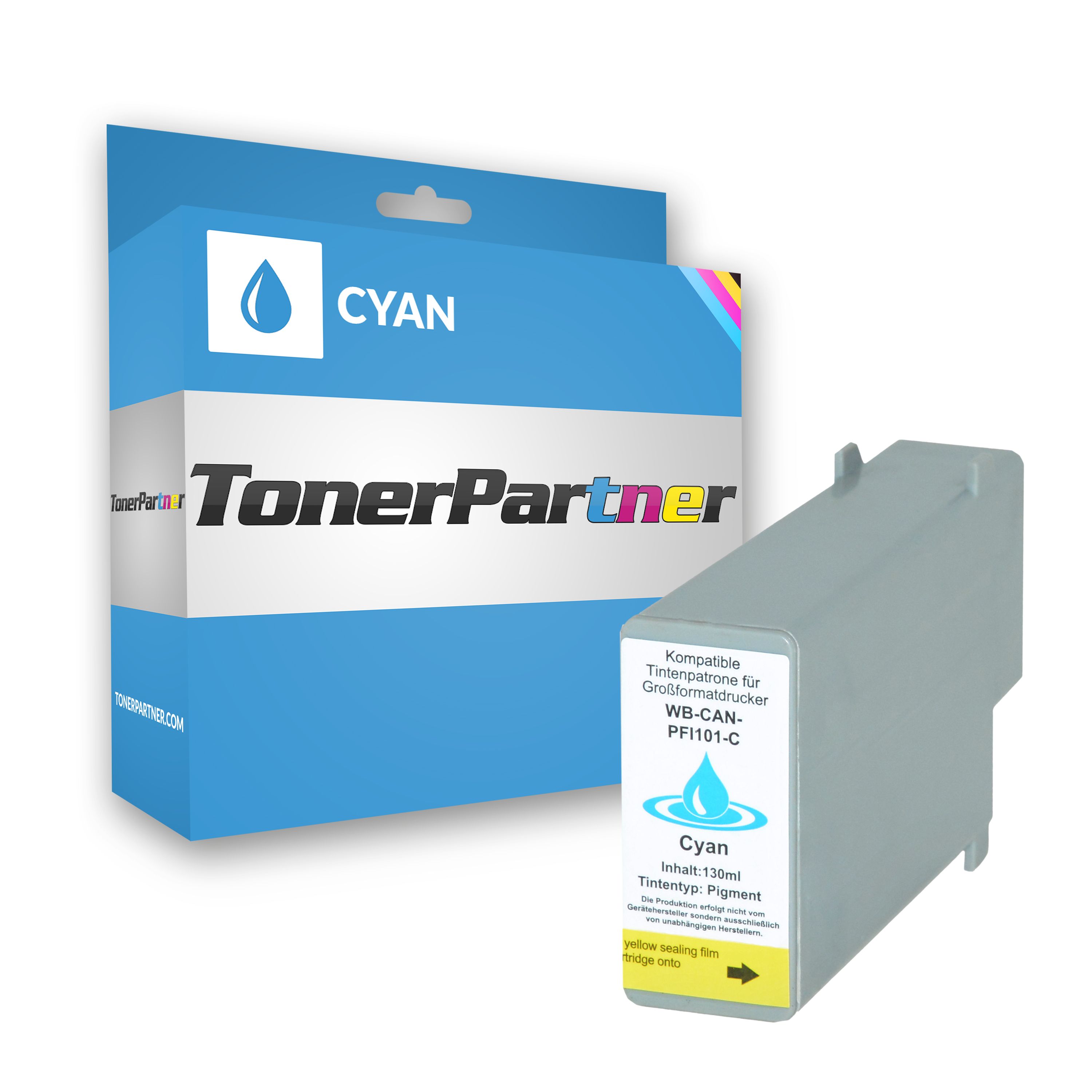 Compatible to Canon 0884B001 / PFI101C Ink cartridge cyan