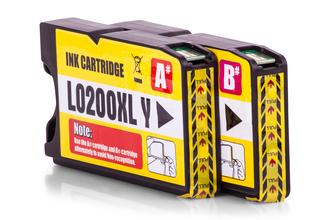 Kompatibel zu Lexmark OfficeEdge Pro 4000 Tintenpatrone (210XL / 14L0177E) gelb Multipack (2 St.), 2.500 Seiten, 2,22 Cent pro Seite von TonerPartner
