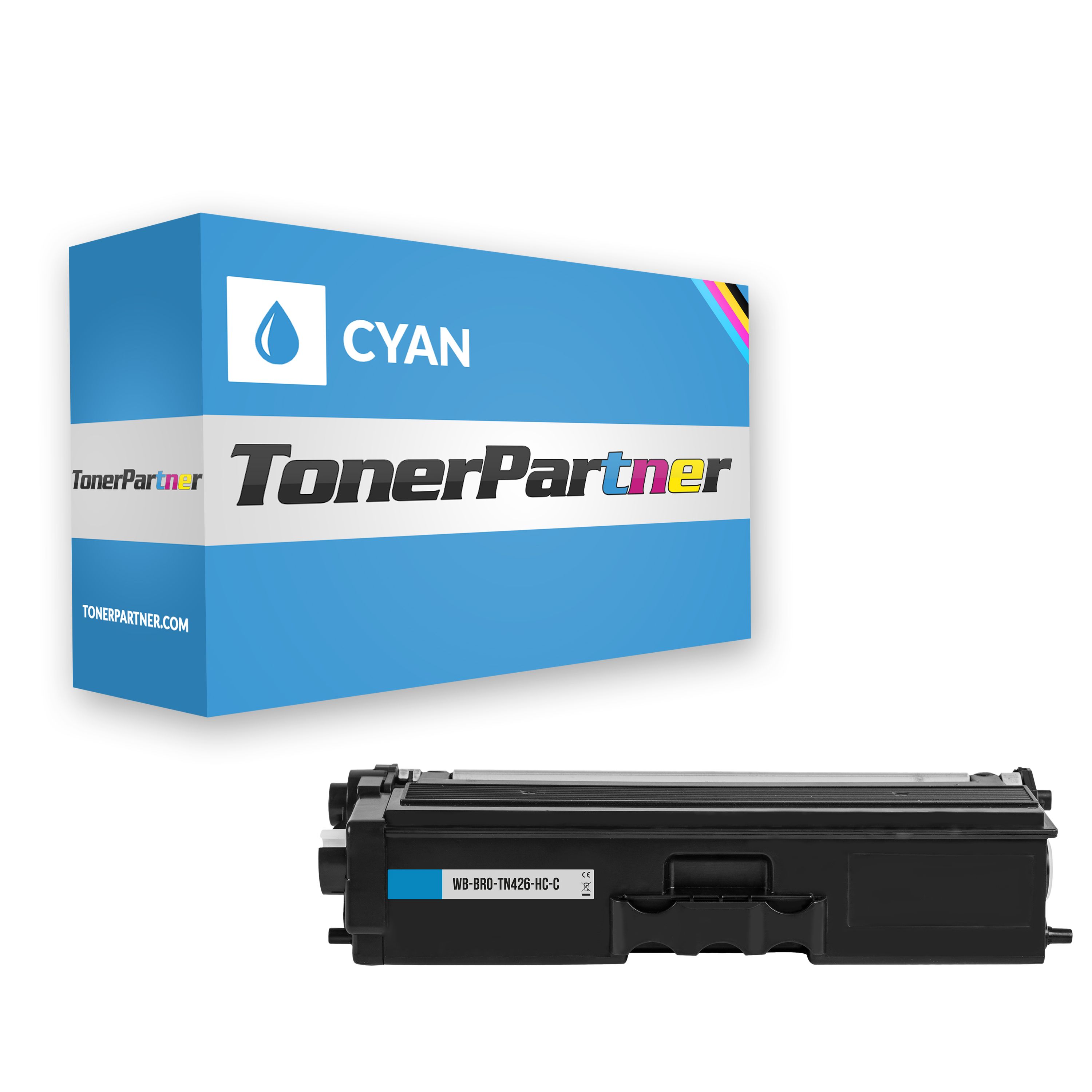 Kompatibel zu Brother TN-426 C Toner cyan, 6.500 Seiten, 1,37 Cent pro Seite - ersetzt Brother TN426C Tonerkartusche von TonerPartner